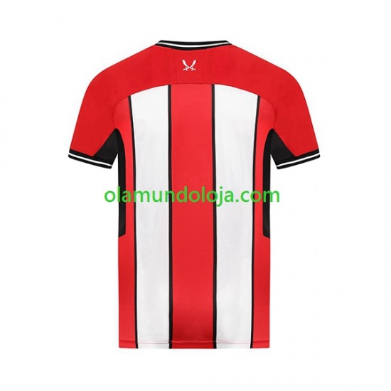 Camisola Sheffield United Homem Equipamento Primeiro 2023-2024 Manga Curta